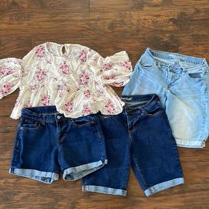 Jean Shorts & Top Bundle